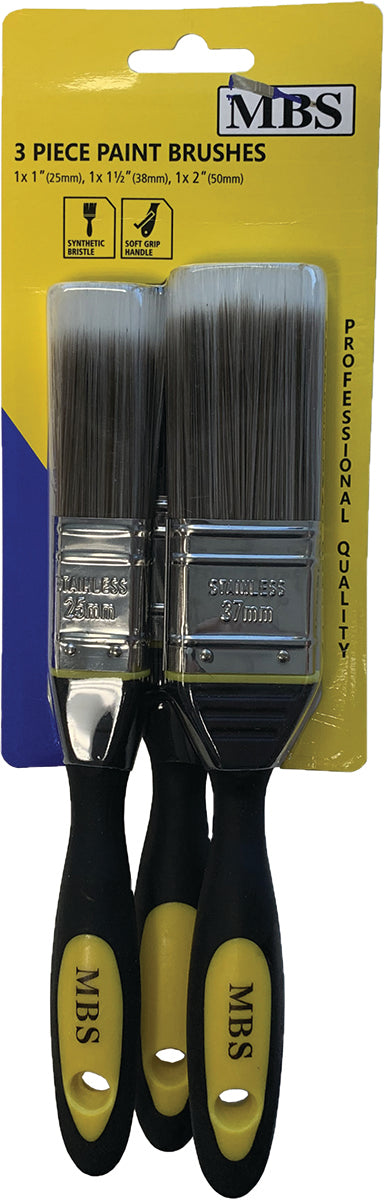 Paint Brush Pro Quality 3pc Set 1