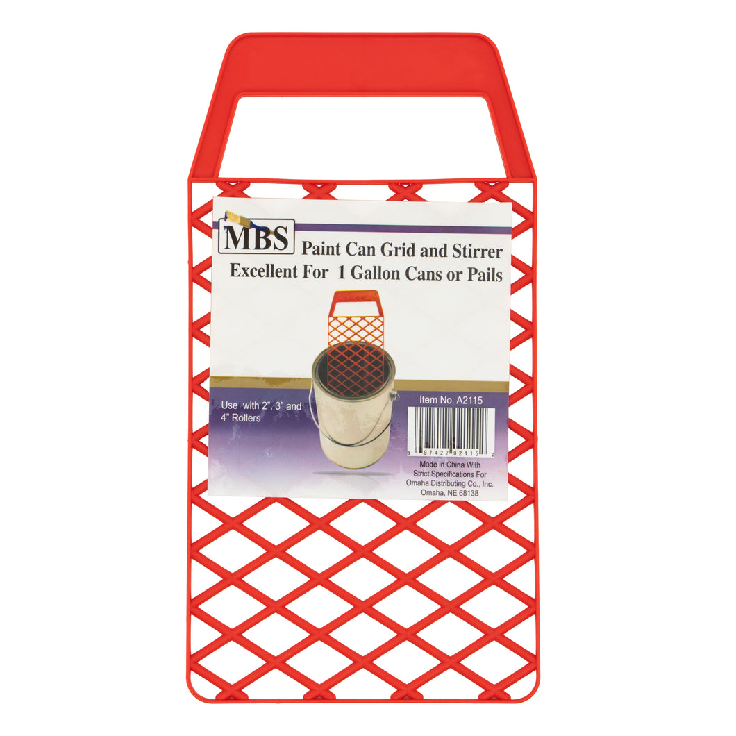 Paint Screen, Grid, & Stirrer For 1 Gallon Buckets & Pails Works with Up To 4