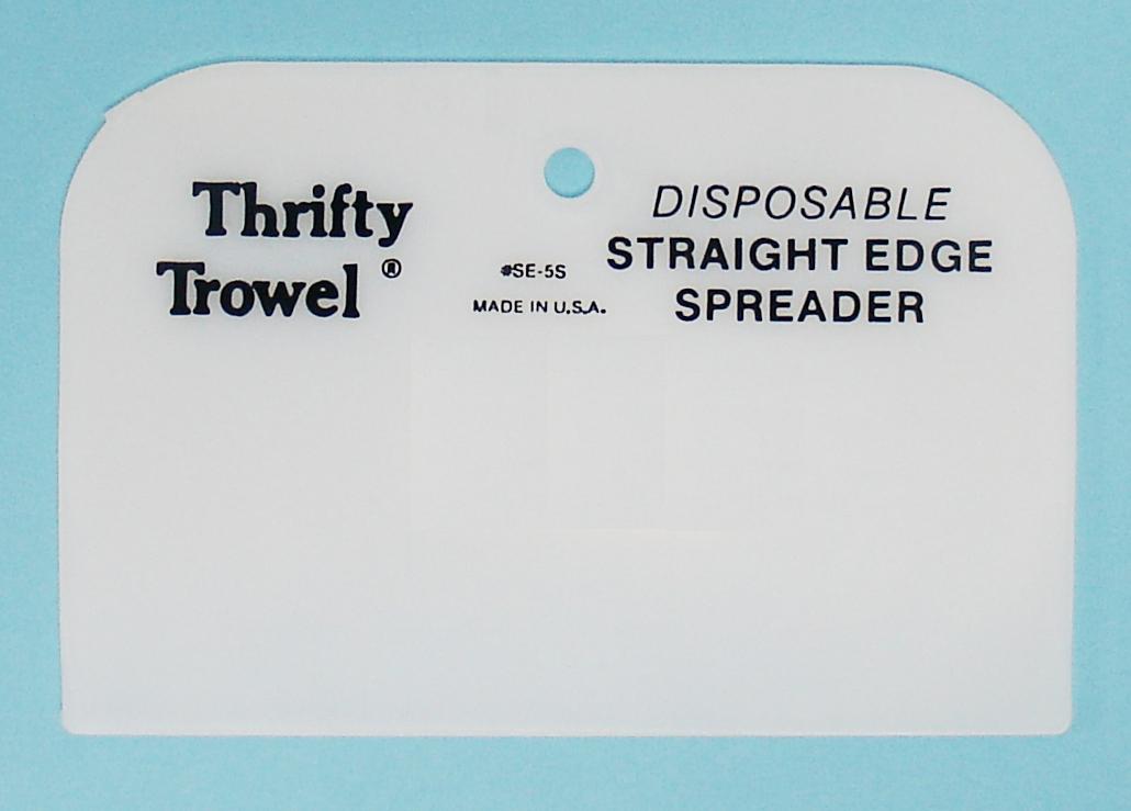 5pc Thrifty Trowel Disposable Straight Edge Trowel