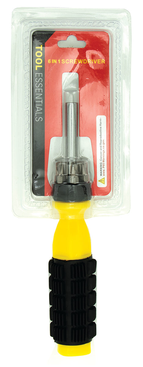Screwdriver 6-IN-1 with Rubber Grip