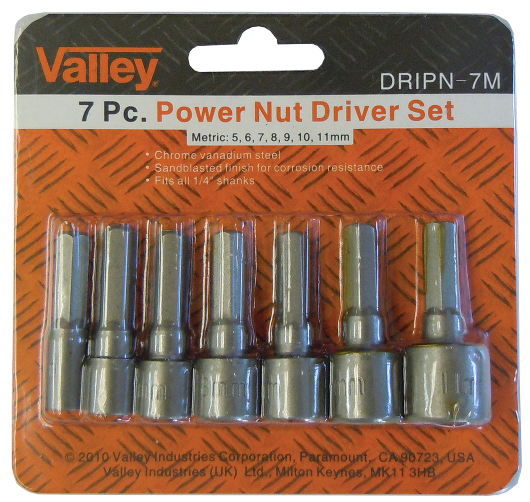7pc Power Nut Driver Metric