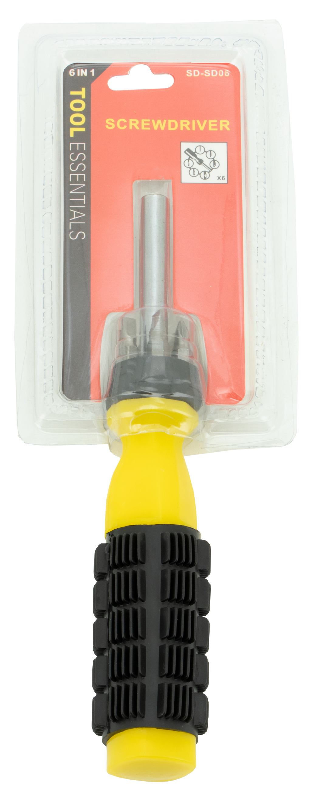 Screwdriver 6-IN-1 with Rubber Grip