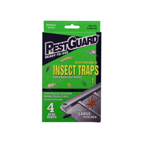4pc Insect Glue Trap Roaches Scorpions Spider Crickets Ants